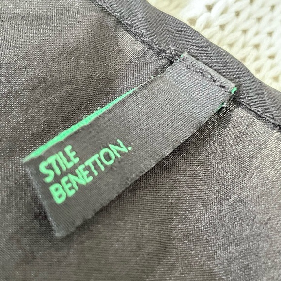 United Colors of Benetton Charcoal Silk Camisole Size S - Picture 2 of 3